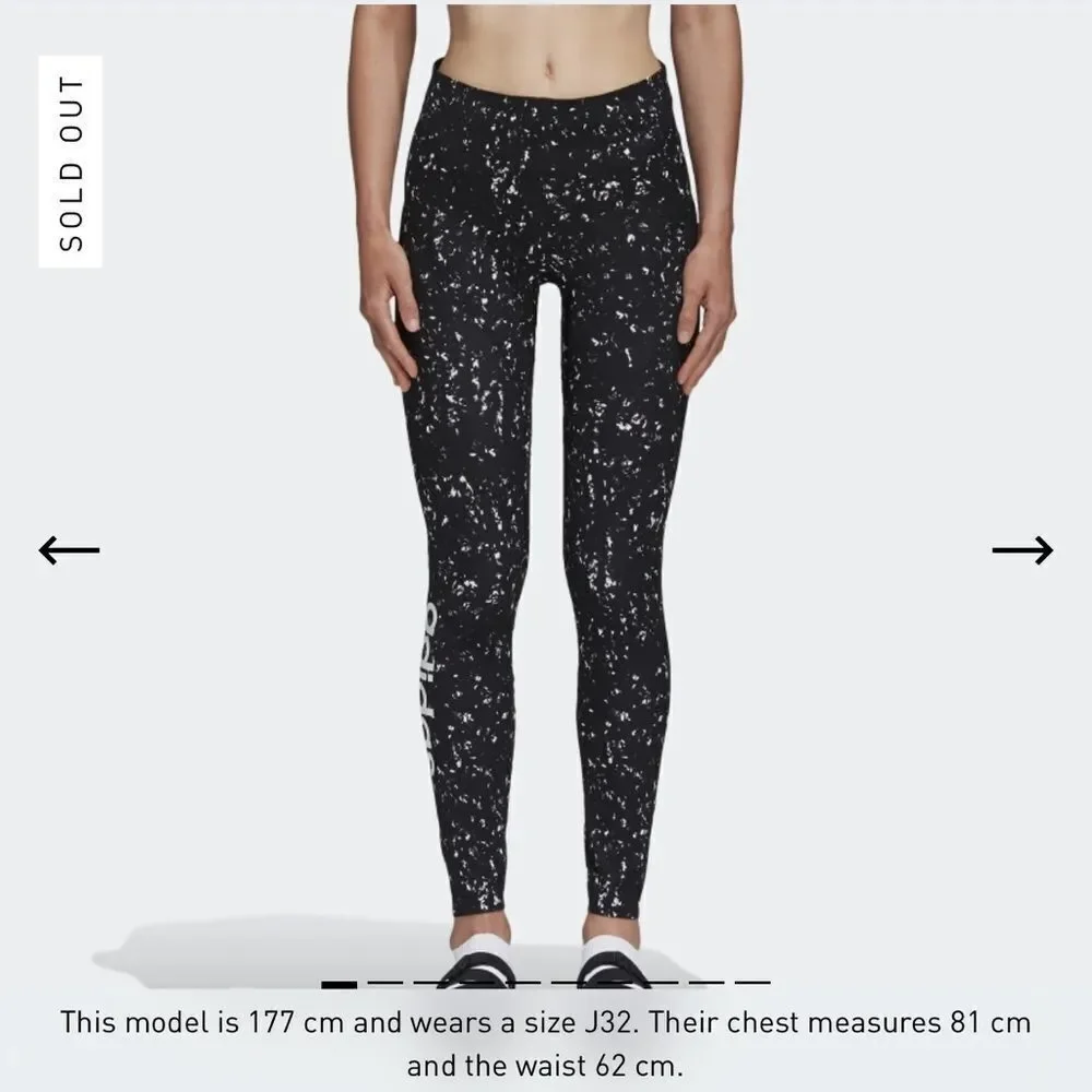 adidas Hyke Splatter Effect Performance Leggings - Picture 11 of 11